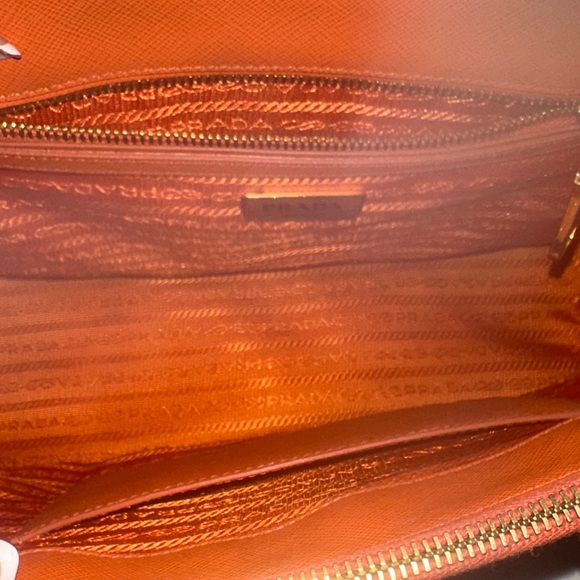 Authentic Prada Vibrant Orange Satchel - Picture 9 of 16